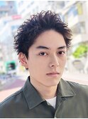 原宿スパイキーショートアップバングツイストスパイラルパーマ