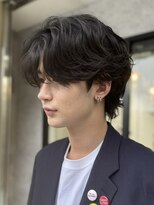 ダーツ(darts)&nbsp;darts_Ukyo/色気と雰囲気う、ミディアムウルフシャドウパーマ