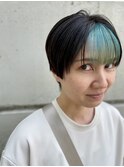 インナーカラー × ハンサムショート