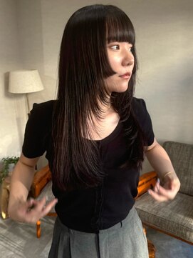 トナリ(tonari) 姫カット　ロングレイヤー　グレージュ【鹿児島中央】