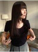 姫カット ロングレイヤー グレージュ【鹿児島中央】