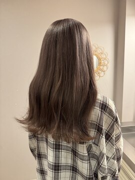 チャプター 問屋町(chapter) ケアブリーチミルクティーベージュカラーレイヤーカット韓国ヘア