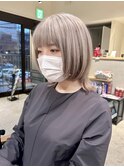 マッシュウルフ/くびれショート/ハイトーンカラー/髪質改善
