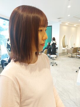 カムバイネオリーブ 溝の口店(Cam by neolive) ☆・ピンクベージュ・くびれきりっぱなしボブ☆