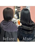 コアリンブラック#シールエクステ#くびれヘア#暗めヘアー＃静岡