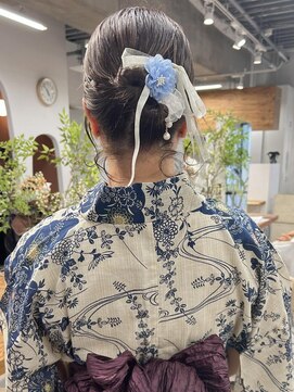 ムーン バイ ケンジ(moon by KENJE) hinari/浴衣ヘアアレンジ/ショートヘアアレンジ