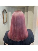 ピンクヘアーカラー