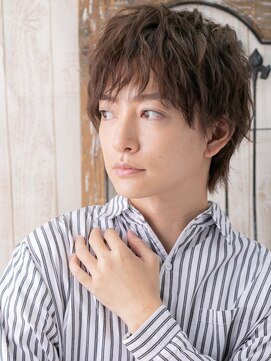 モッズヘアメン 名護大東店(mod's hair men) ハイトーンカラースパイラルパーマショートk名護大東