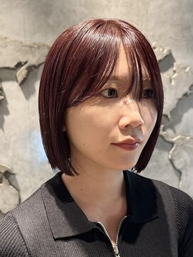 ガーデントウキョウ(GARDEN Tokyo) ボブ/暖色カラー/ダークレッド