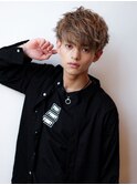 サーフカールツーブロック刈り上げツイストスパイラルパーマ短髪