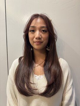 モナン 渋谷(Monan) 顔まわりレイヤー ロングレイヤー ストレートヘア 髪質改善