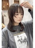 ウルフレイヤーカット×グレージュ♪