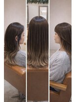 リコ 海老名2号店(Lico)&nbsp;ナチュラルグラデのミディアムヘア