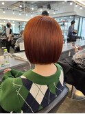 ブリーチなしダブル×オレンジカラー