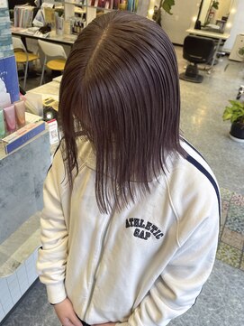 美容室 サワコ 国府店(SAWAKO) 根元から可愛いラベンダーグレージュ