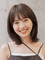 ガーデン 渋谷(GARDEN)&nbsp;レイヤーボブ ミディアムレイヤー デジタルパーマ 前髪 小顔