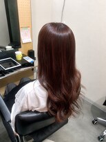 お~るうぇいず(always) ハイライトカラーピンクベージュ白髪ぼかし韓国風レイヤーカット