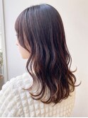 髪質改善韓国風レイヤーくびれ巻き小顔ミディアムヘアカット