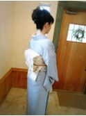 卒業式の着付けヘアーセット