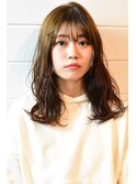 【ミルクティーセミロング】並木坂美容室
