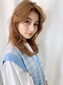 マグノリア オモテサンドウ(MAGNOLiA Omotesando) 顔周りのウェーブが決め手!ゆったりラフパーマ♪・・・担当KAYO