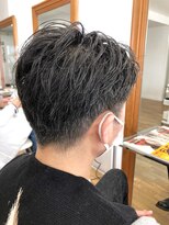 ヘッズ 本八幡店(HEADS)&nbsp;かき上げヘア　ニュアンスマッシュ　サイドパート　韓国マッシュ