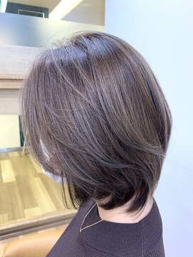 サンク ヘア アンド スパ パルシェ店(CINQ hair&spa) 透け感カラーミディアムヘア