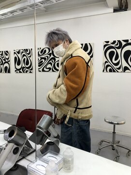 ホープ 渋谷(HOPE) パープルアッシュメンズハイトーンカラー