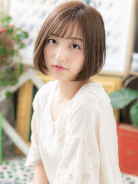 カバーヘア イヴ 戸頭店(COVER HAIR EVE) 黒髪も◎シースルーバング艶カラー大人ボブc5戸頭20代30代40代