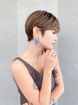 ロンド レグリーズ 立川(Lond leglise) 【山方　直也】美髪×耳かけ×マッシュショート×大人かわいい