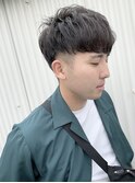 2ブロック × 短めマッシュ