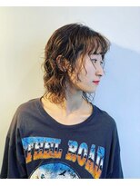 カフー(kafuu)&nbsp;ウルフベースカット抜け感パーマ