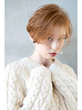 ケアリー 流山おおたかの森(Carelly) 大人かわいい前髪セシルカットココアブラウンフリンジウェーブ