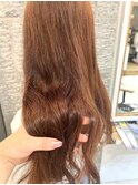ブリーチなし！明るめオレンジブラウンカラー☆