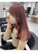 5250ニュアンスカラーホワイトピンクオンブレミルクティーピンク