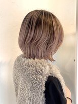 トト 船橋店(toto.)&nbsp;黒髪/グレーベージュ/レイヤーロング/前髪パーマ[西船橋/津田沼]