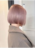 ペールピンク*ショートボブ