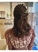 ハーフアップ