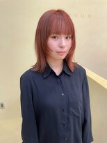 スニュウ(snuw)&nbsp;【snuw mina】オレンジブラウン/レイヤーカット