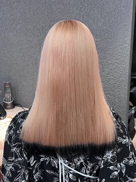 ペレ 栄店(PELE) デザインカラー/レイヤーカット/ウェットヘア/オリーブベージュ