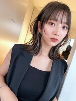 サイン 表参道(SIGN)&nbsp;韓国ヘアグレージュカラーブリーチ無し髪質改善イヤリングカラー