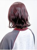 say.ree ボブ 巻き髪 ピンクラベンダー 切りっぱなしボブ 表参道