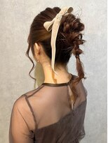 ウィスプ 赤羽店(wisp)&nbsp;アップスタイルヘアセット ポニーテール/結婚式/二次会#1