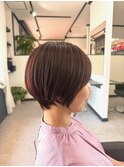くびれショート大人可愛い暖色愛されショート