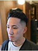 フェードパーマ　理容室　バーバー　Barber　刈り上げショート