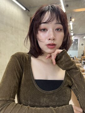 ソルトウォーター(SALT WATER) レイヤーカット/ブラウン/韓国ヘアー/ブリーチ/恵比寿