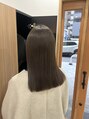 ソルア 上本町(solua) ブリーチなしでつくりオリーブベージュ♪