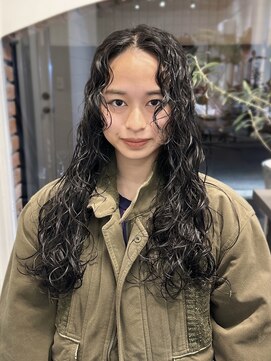 ラレイ ハラジュク(Lalei harajuku) 【白石】レディースロングスパイラルパーマカーリーヘア原宿