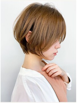 レポヘアー(Repos hair) 韓国風ウルフレイヤーカット小顔ひし形ミルクティーベージュ