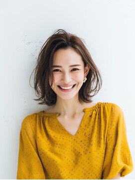 e.m.a プレミアムビューティーサロン 栄駅店(e.m.a PREMIUM BEAUTY SALON) レイヤーカット/イメチェン/外ハネボブ/美髪/ワイドバング/髪型